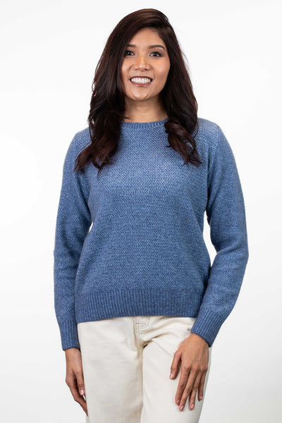 Moss Stitch Plated Jumper - Wool Online Australia | Melbourne CBD