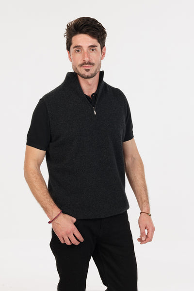 Half Zip Vest - Wool Online Australia | Melbourne CBD – Danny's