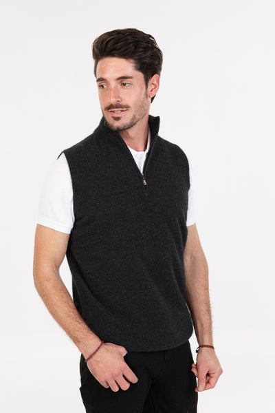 Half Zip Vest - Wool Online Australia | Melbourne CBD – Danny's