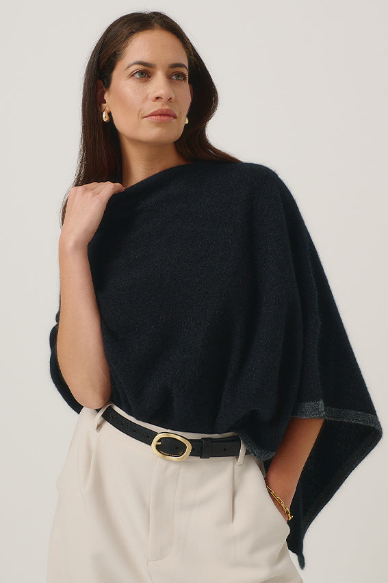 Two Tone Poncho