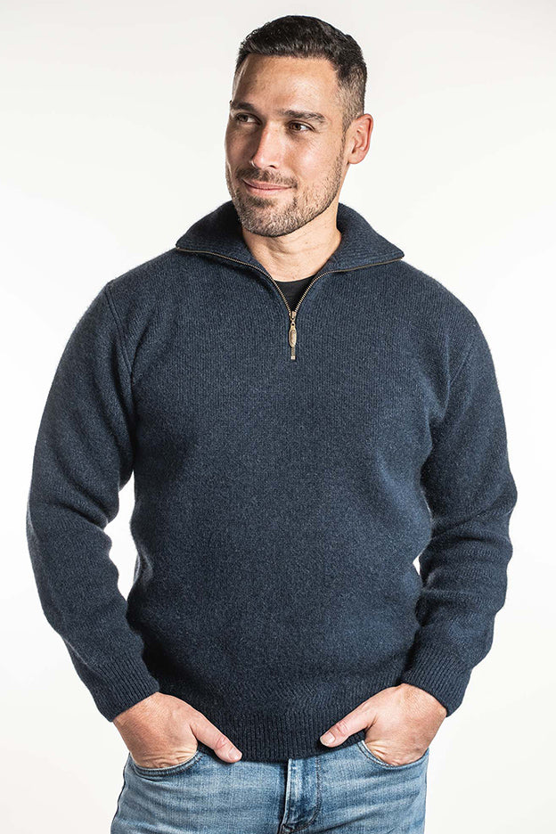 Koru Zip Collar Jumper - Wool Online Australia | Melbourne