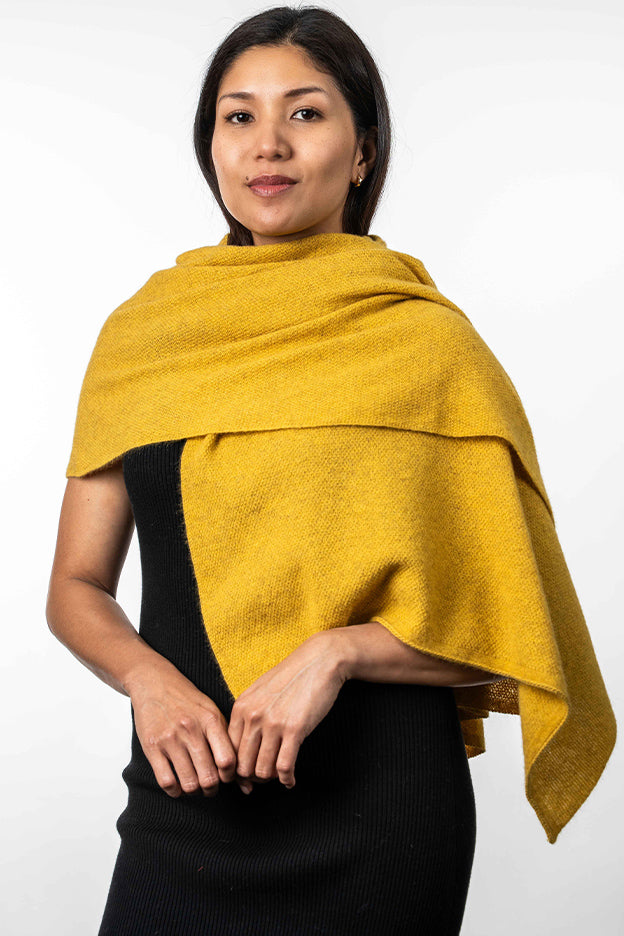 Koru Lightweight Moss Stitch Wrap