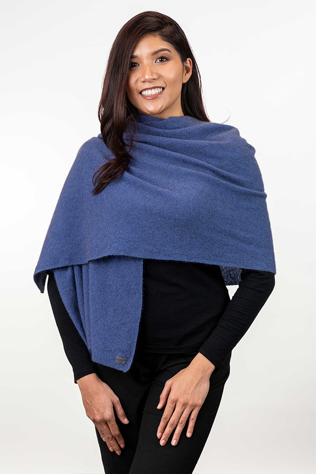 Koru Lightweight Moss Stitch Wrap