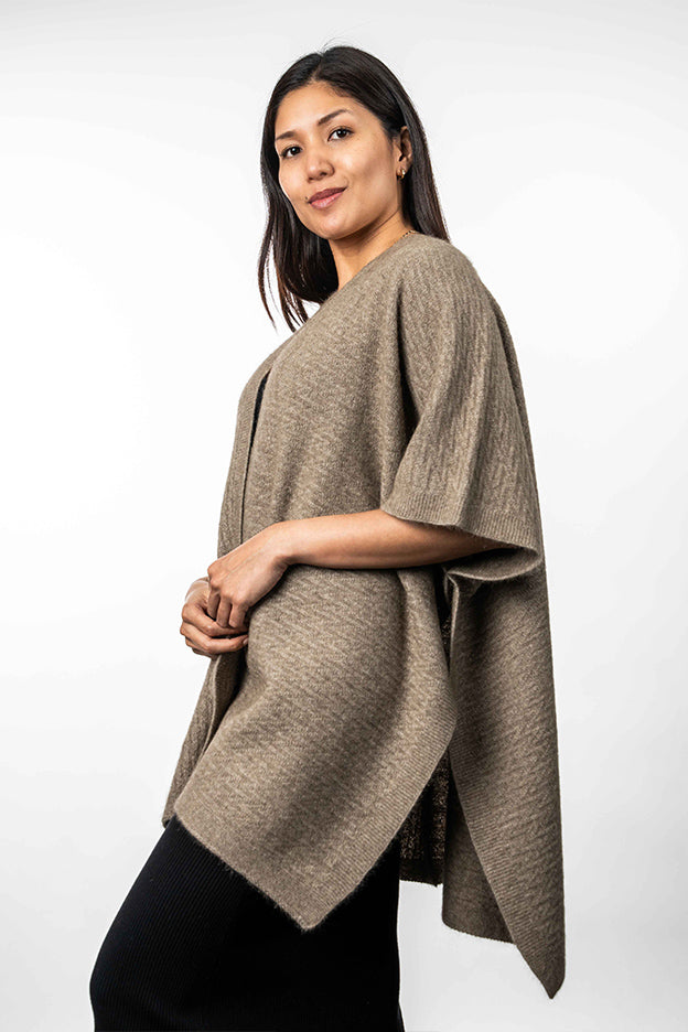 Zig Zag Textured Cape