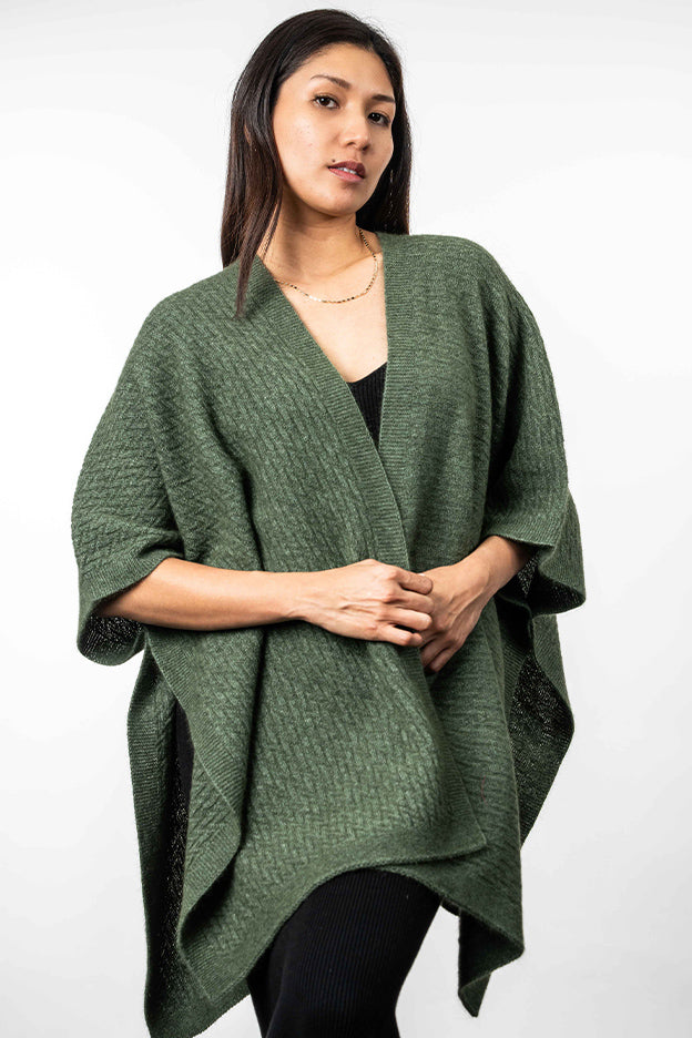 Zig Zag Textured Cape