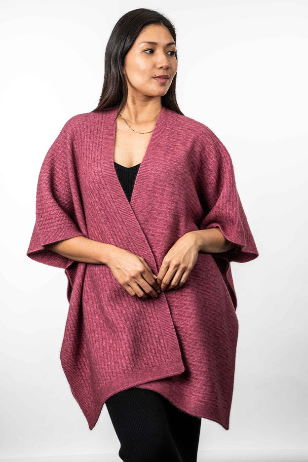 Zig Zag Textured Cape