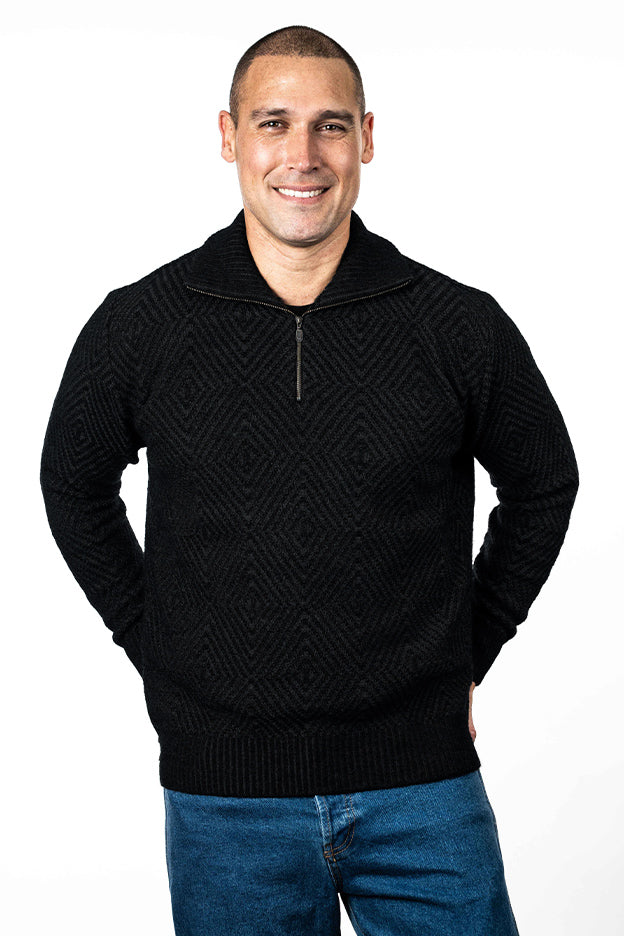 Diamond Plated Zip Jumper