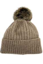 Koru Fur Pom Pom Beanie