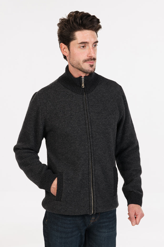 Textured Full Zip Jacket