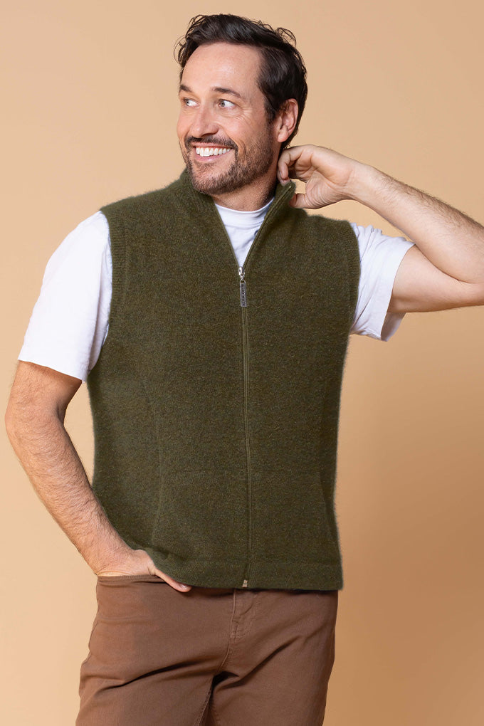 Possum Merino Gilet - Wool Online Australia | Melbourne CBD