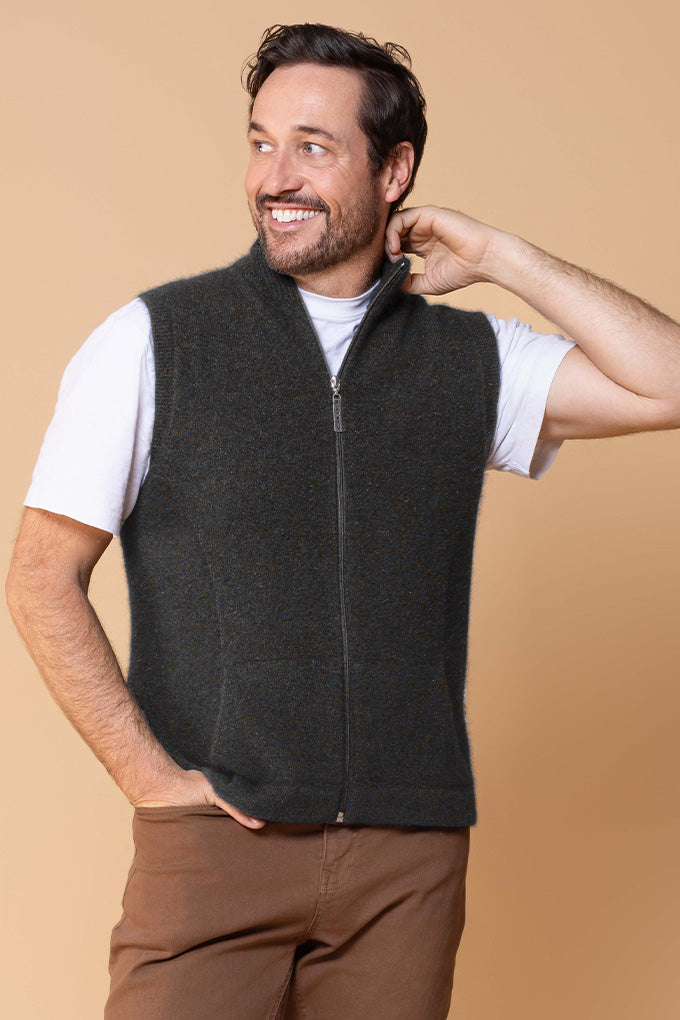 Possum Merino Gilet - Wool Online Australia | Melbourne CBD