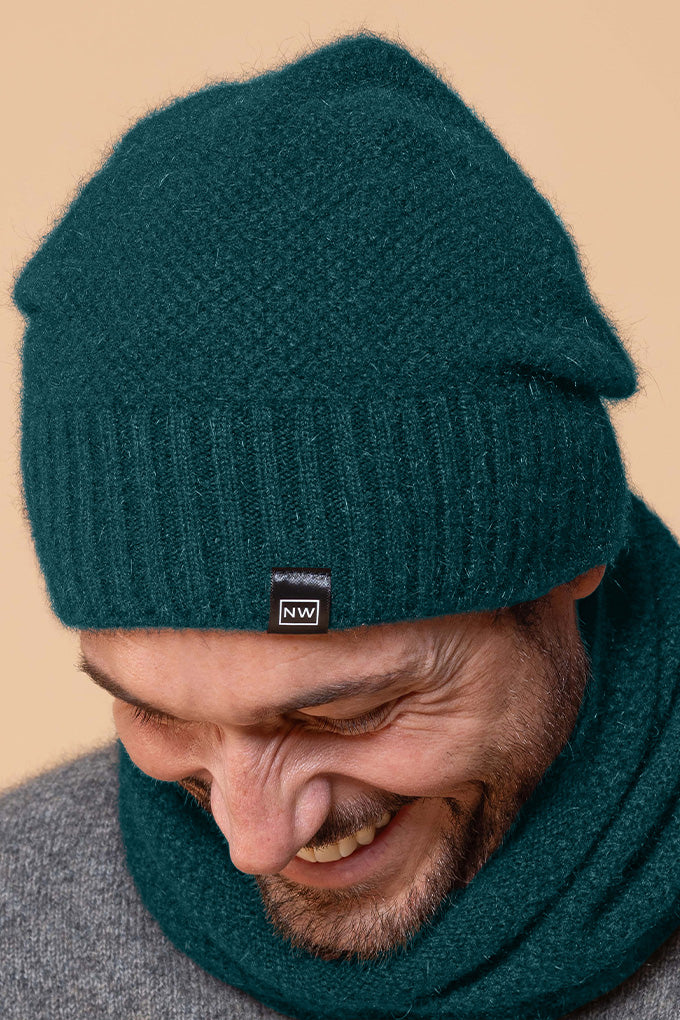 Moss Baggie Beanie - Wool Online Australia | Melbourne CBD