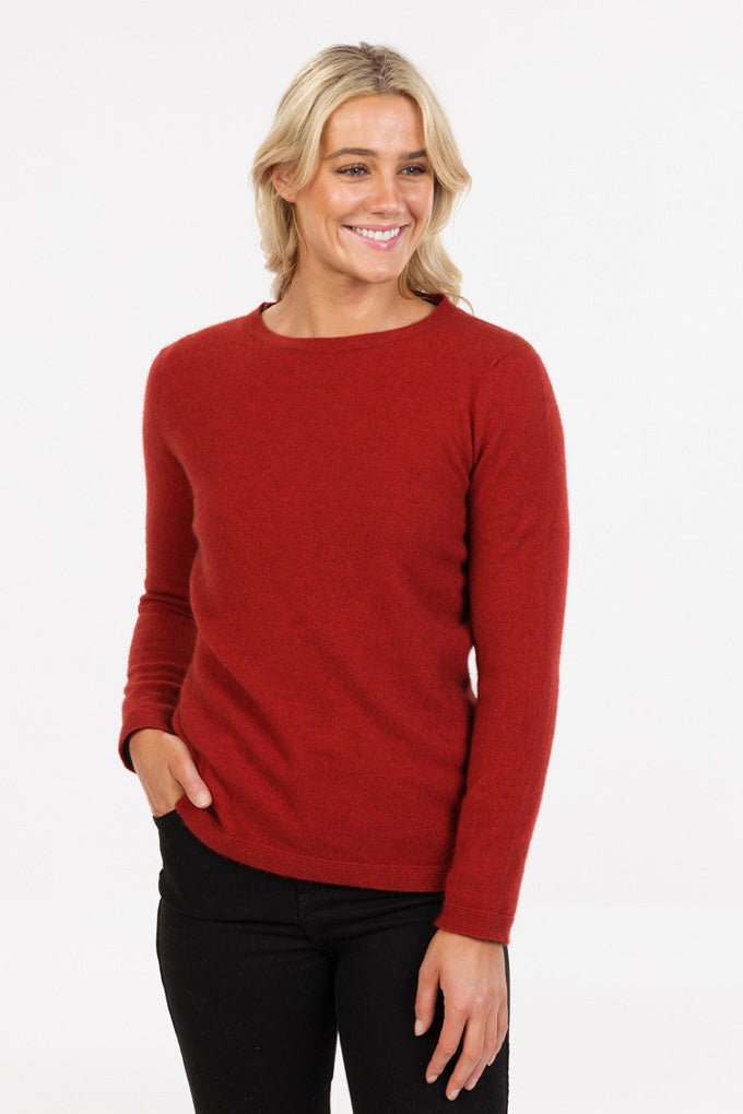 Crew Neck Plain Sweater