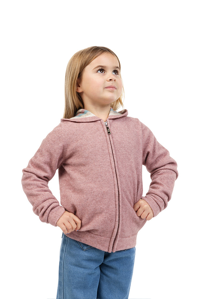 Striped Zip Hoodie - Lily