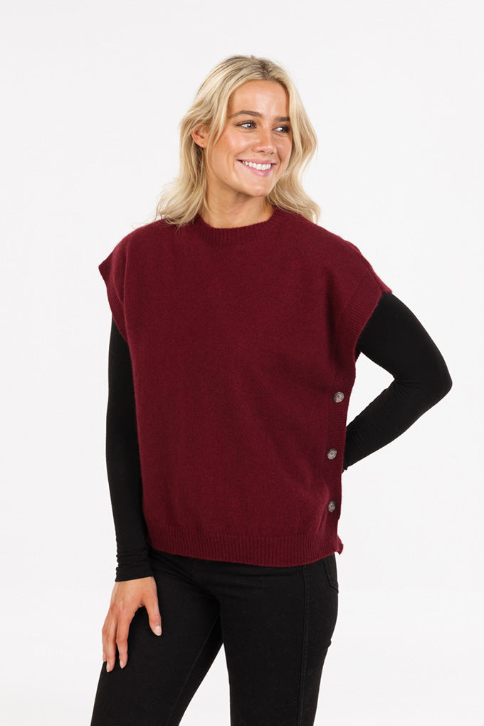 Side Button Vest