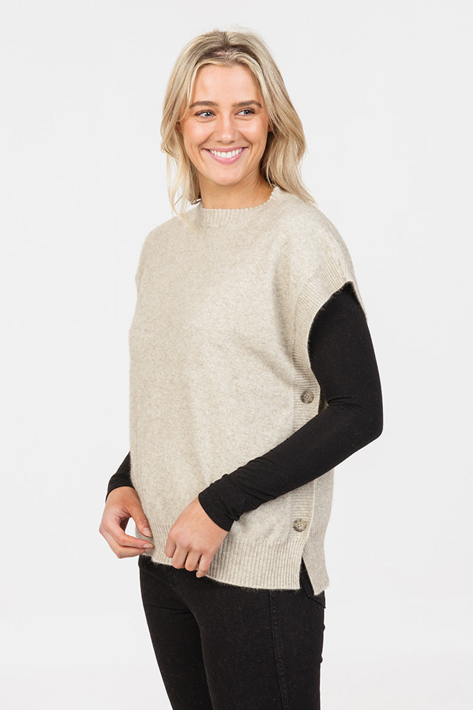 Side Button Vest