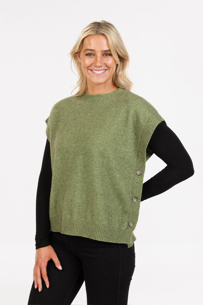 Side Button Vest