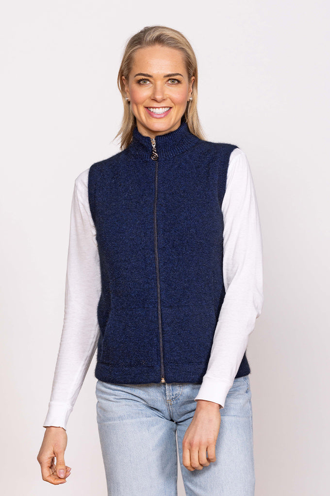 Ladies Gilet Zip Through Vest