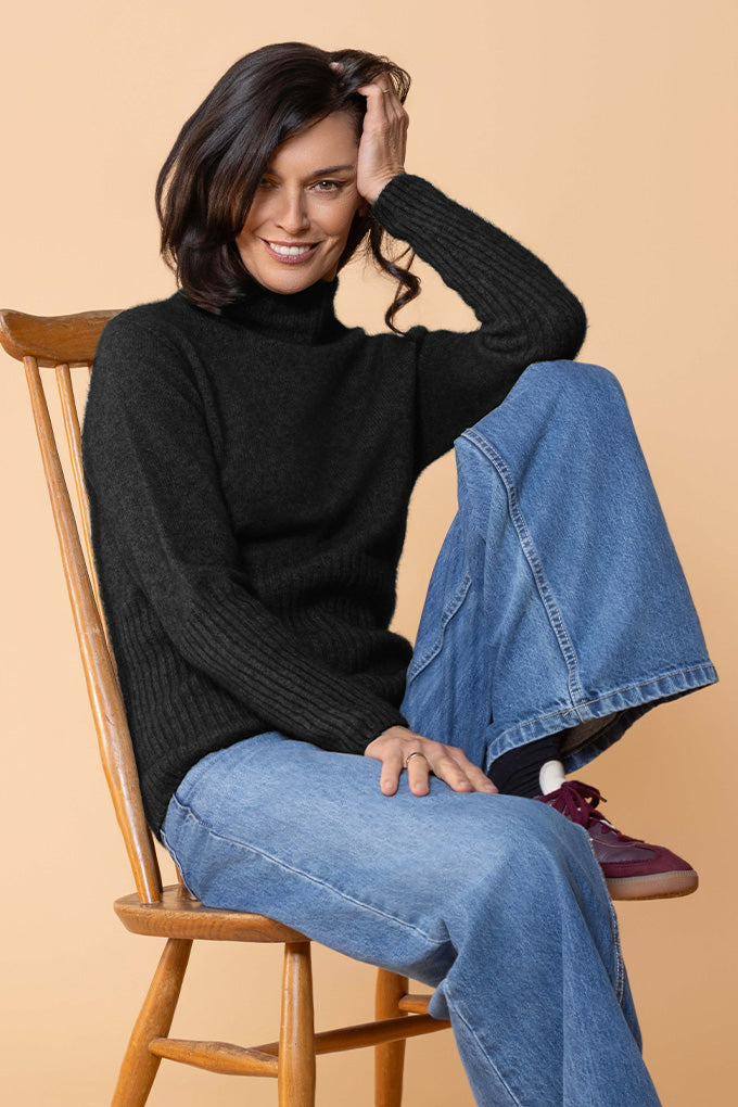 Rib Turtle Neck - Wool Online Australia | Melbourne CBD – Danny's