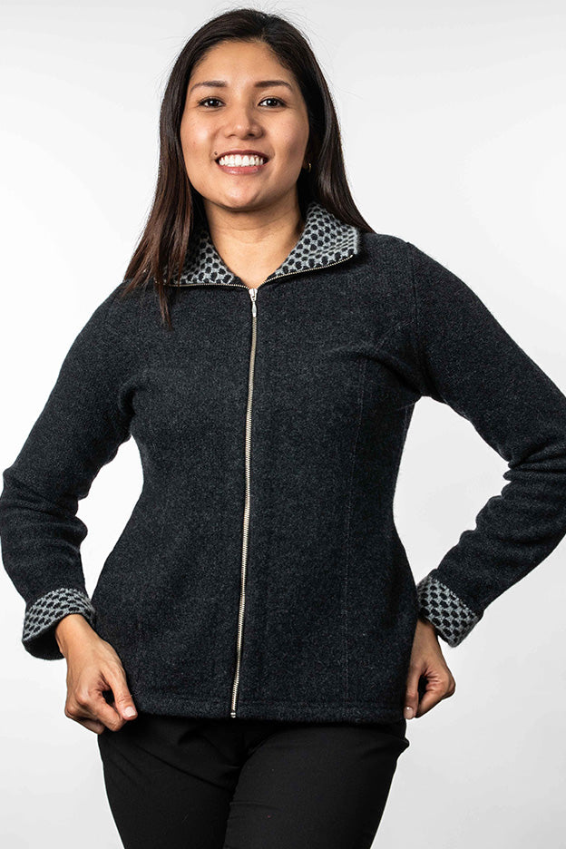 Contrast Trim Jacket