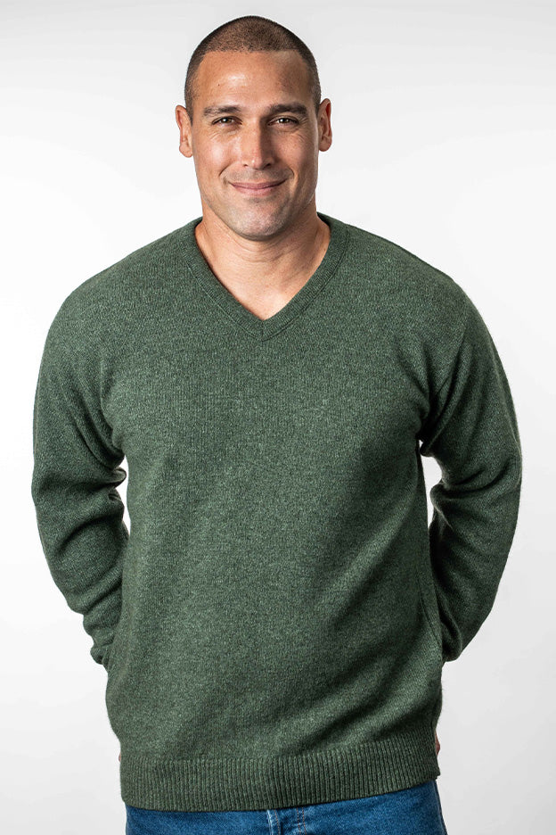 Possum Merino V Neck Jumper