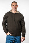 Possum Merino Zip Collar Jumper