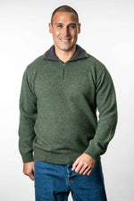 Possum Merino Zip Collar Jumper