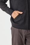 Men's Full Zip Jacket - Charcoal - Danny’s Knitwear