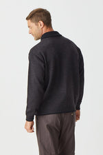 Men's Full Zip Jacket - Charcoal - Danny’s Knitwear
