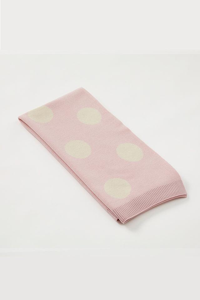 Kids Merino Circles Blanket - Pink - Danny’s Knitwear