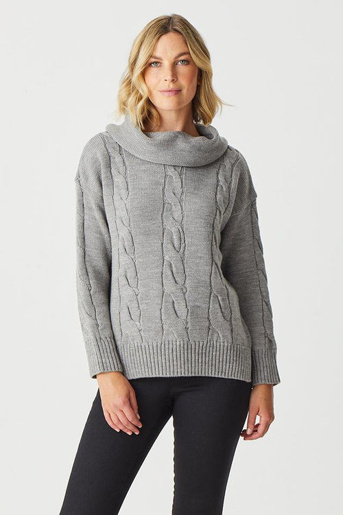 Chunky Cable Cowl Neck - Danny’s Knitwear