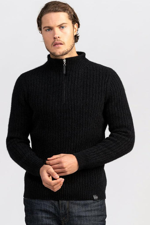 Cable Half Zip Sweater - Danny’s Knitwear